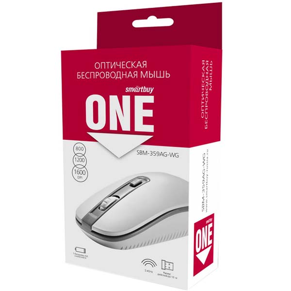 Мышь беспроводная Smartbuy ONE 359G (SBM-359AG-WG)