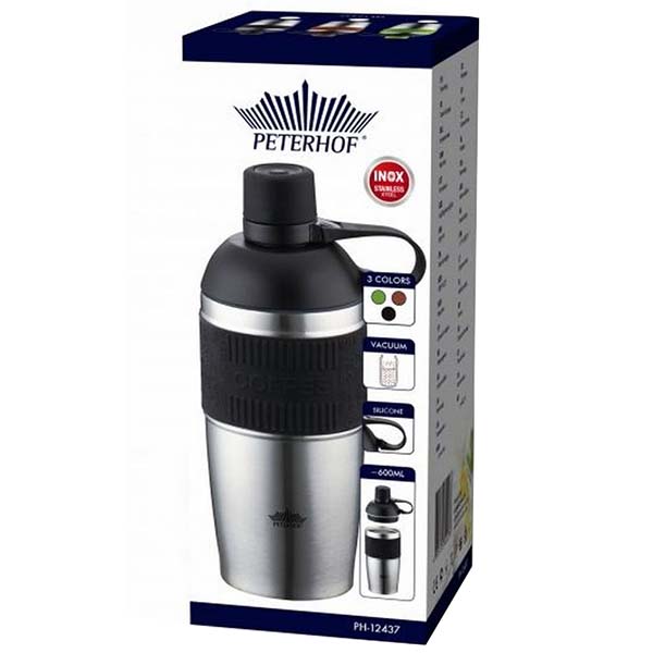 Термокружка Peterhof 0,48л Black PH-12437