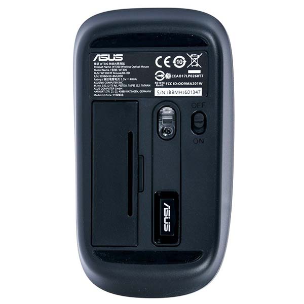 Мышь беспроводная ASUS WT300 Black (90XB0450-BMU000)