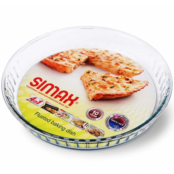 Форма для выпекания (стекло) Simax для пирога, глубокая 26см (6566)