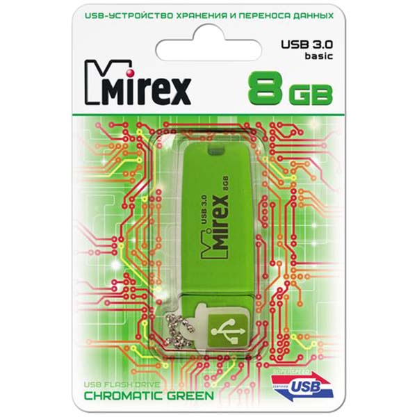 Флеш-диск Mirex 8GB Chromatic Green 3.0 (13600-FM3CGN08)