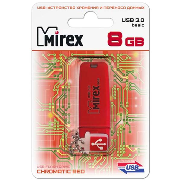 Флеш-диск Mirex 8GB Chromatic Red 3.0 (13600-FM3СHR08)