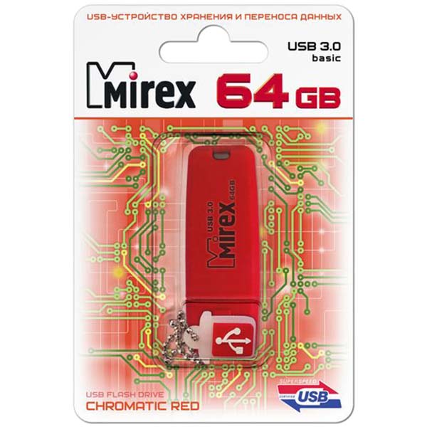 Флеш-диск Mirex 64GB Chromatic Red 3.0 (13600-FM3СHR64)