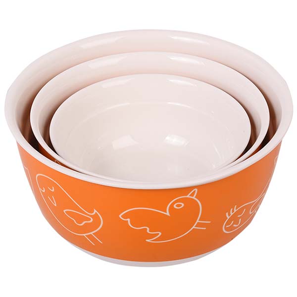 Набор салатников с крышкой Oursson BS4085RC/OR (Оранжевый)