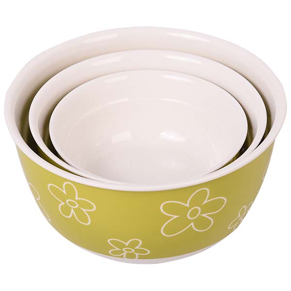 Набор салатников с крышкой Oursson BS4086RC/GA (Зеленое яблоко)