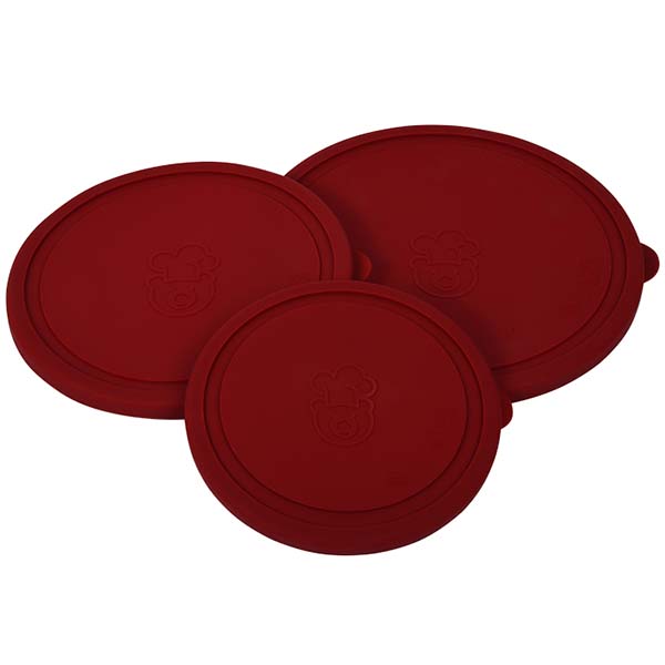 Набор салатников с крышкой Oursson BS4087RC/RD (Красный)