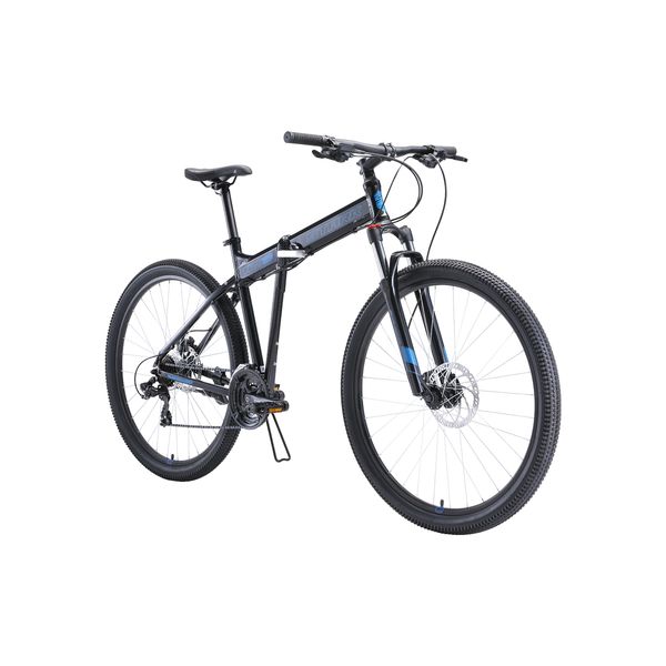 Велосипед горный Stark Cobra 29.2 HD чёрный/голубой 18''/2020