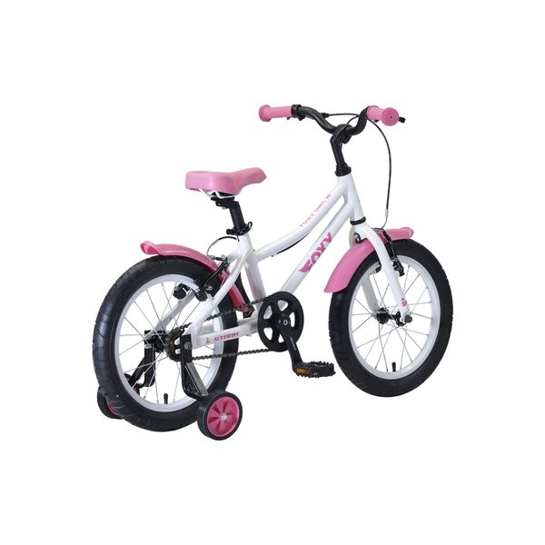 Велосипед детский Stark Foxy 16 Girl белый/розовый/2020