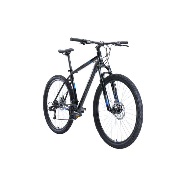 Велосипед горный Stark Hunter 29.2 D чёрный/серый/голубой 18''/2020