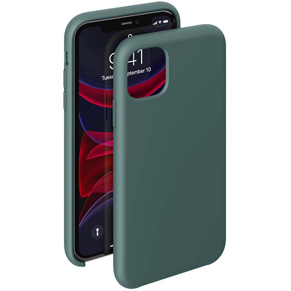 Чехол Deppa Liquid Silicone iPhone 11 Pro Max тёмно-зеленый фото