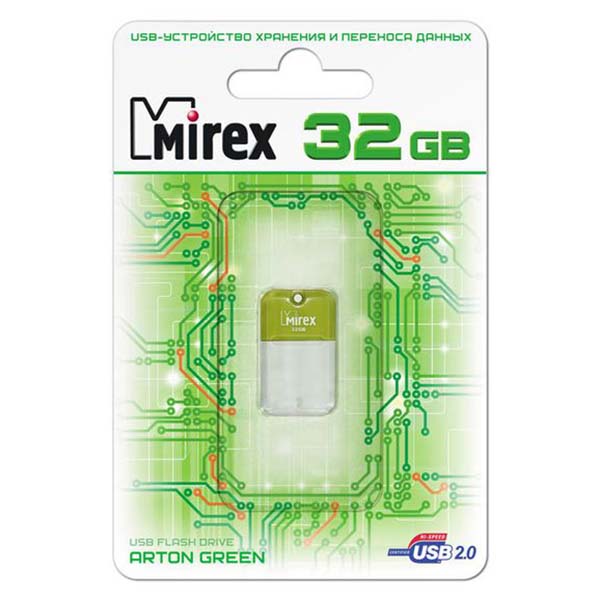 Флеш-диск Mirex 32GB Arton Green (13600-FMUAGR32) фото