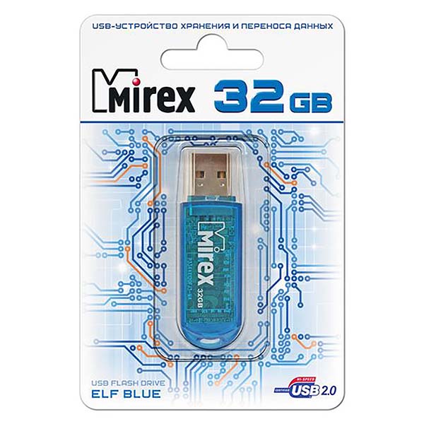 Флеш-диск Mirex 32GB Elf Blue (13600-FMUBLE32) фото