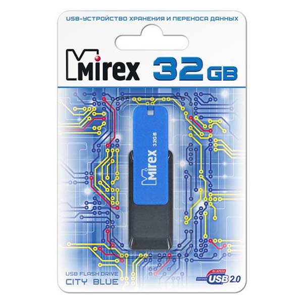 Флеш-диск Mirex 32GB City Blue (13600-FMUCIB32) фото
