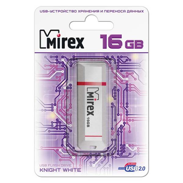 Флеш-диск Mirex 16GB Knight White (13600-FMUKWH16) фото