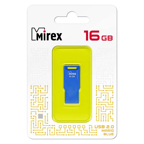 Флеш-диск Mirex 16GB Mario Blue (13600-FMUMAB16)