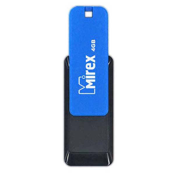 Флеш-диск Mirex 4GB CITY Black/Blue (13600-FMUCIB04)