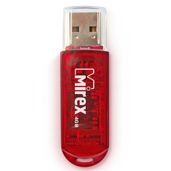 Флеш-диск Mirex 4GB ELF Red (13600-FMURDE04)