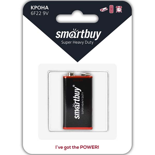 Батарея Smartbuy 6F22/1B (SBBZ-9V01B) фото