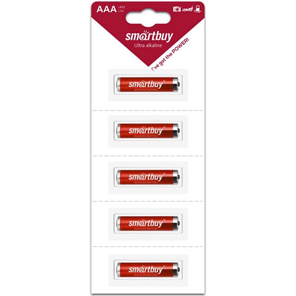 Батарея Smartbuy LR03/5B strip (SBBA-3A05B)