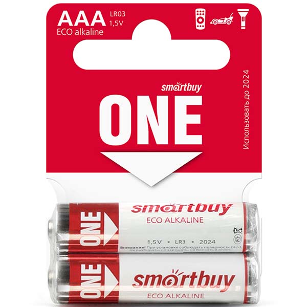 Батарея Smartbuy ONE LR03/2SB (SOBA-3A02SB-Eco) фото
