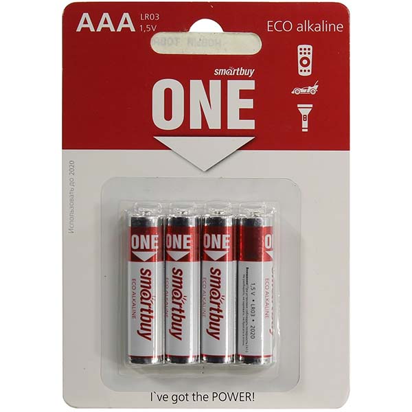 Батарея Smartbuy ONE LR03/4B (SOBA-3A04B-Eco )