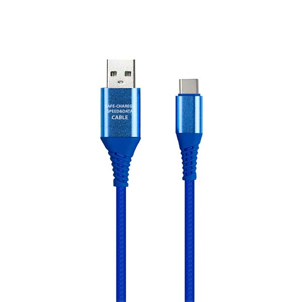 Кабель USB Type-C Smartbuy 1м Blue (iK-3112ERGbox) фото