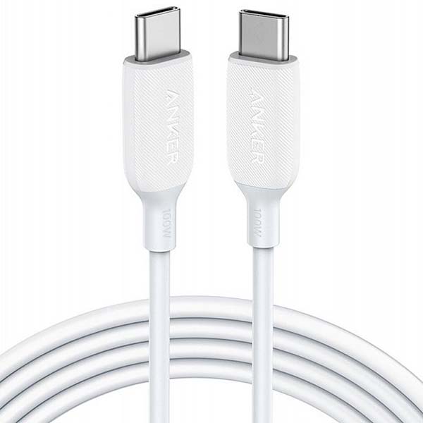 Кабель USB Type-C Anker PowerLine III USB-C USB-C 100W 2.0 6ft белый фото