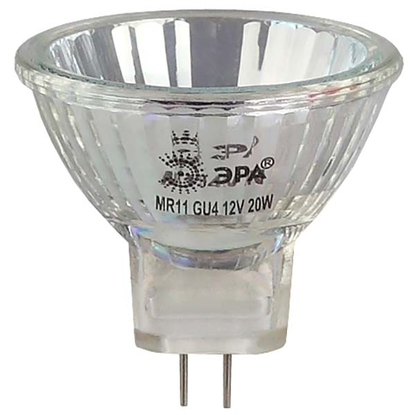 Галогенная лампа ЭРА GU4-MR11-35W-12V-30CL