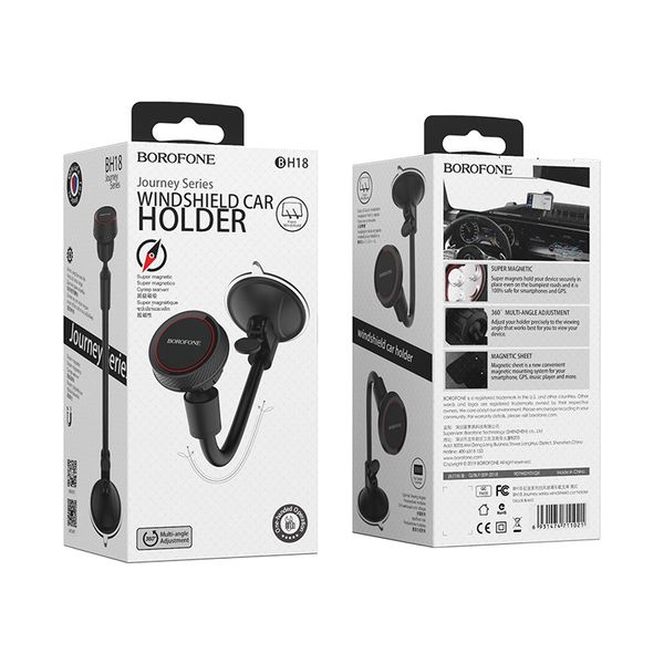 Держатель универсальный для смартфона Borofone BH18 Journey черно-красный