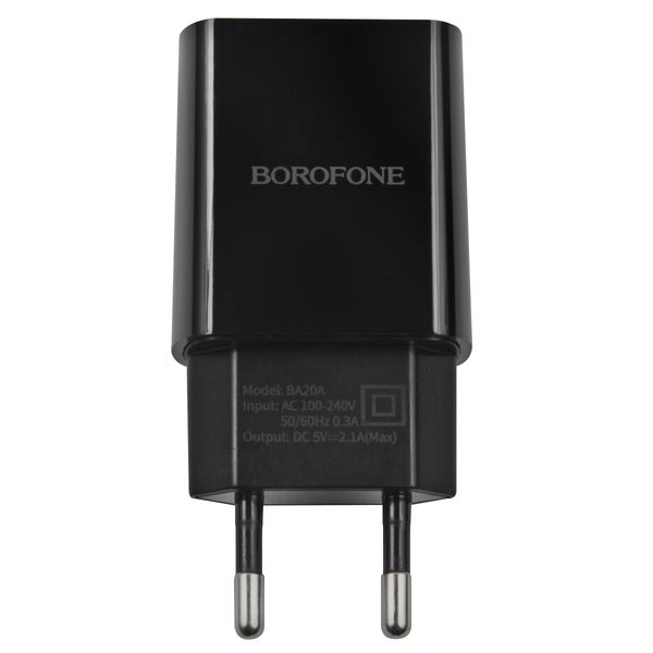 Сетевое зарядное устройство Borofone BA20A Sharp черный фото