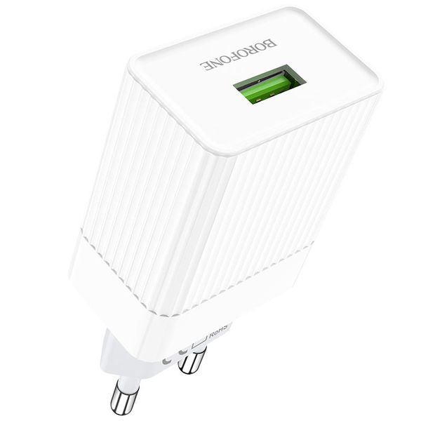 Сетевое зарядное устройство Borofone BA47A Mighty белый