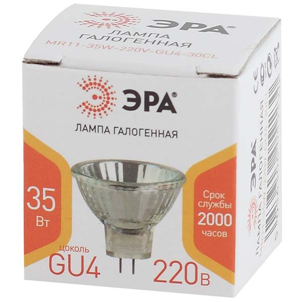 Лампа ЭРА GU4-MR11-35W-220V-30 CL