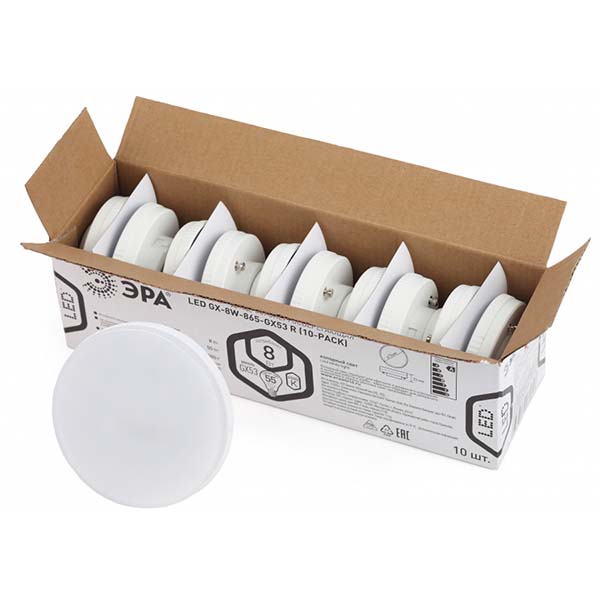 Лампа ЭРА LED GX-8W-865-GX53 R (10-PACK) фото
