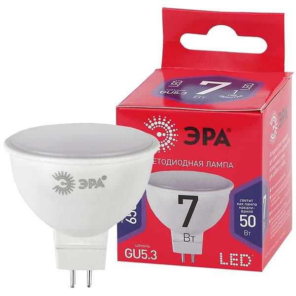 Лампа ЭРА LED MR16-7W-865-GU5.3 R фото
