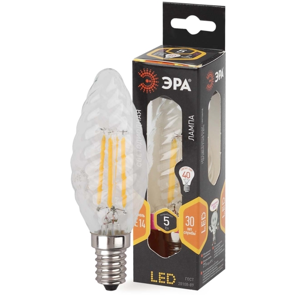 Лампа ЭРА F-LED BTW-5W-827-E14 фото