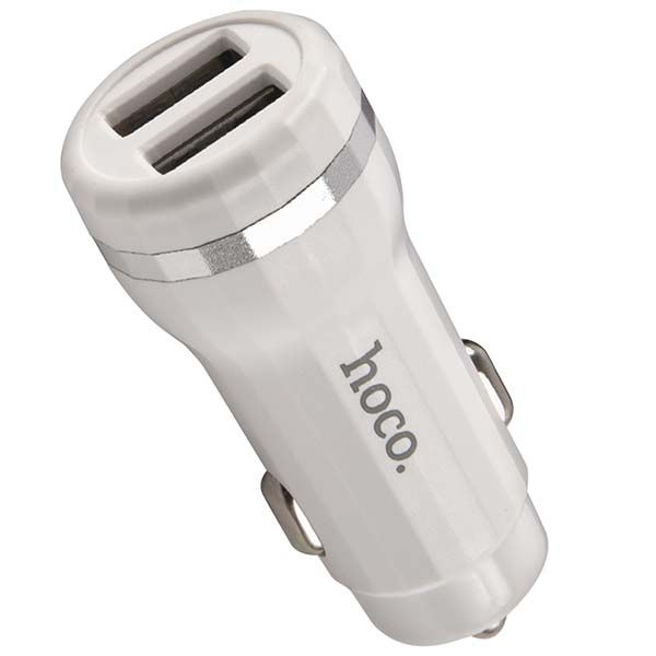 Зарядное устройство для смартфона в авто Hoco RD2,&nbsp;2USB,&nbsp;2.4A&nbsp;White