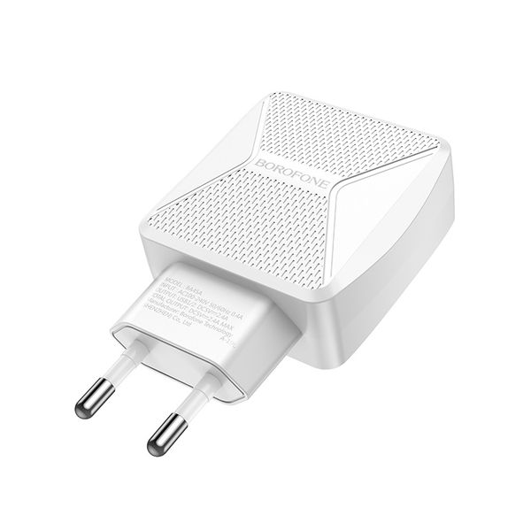 Сетевое зарядное устройство Borofone BA45A&nbsp;Max&nbsp;Power&nbsp;белый&nbsp;(26353) фото