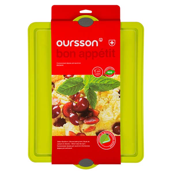 Форма для выпекания (силикон) Oursson BW3804S/GA (Зеленое яблоко)