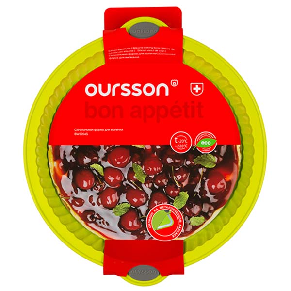 Форма для выпекания (силикон) Oursson BW3204S/GA (Зеленое яблоко)