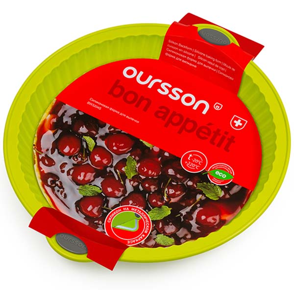 Форма для выпекания (силикон) Oursson BW3204S/GA (Зеленое яблоко)