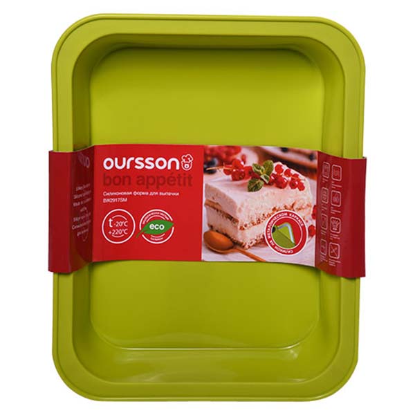Форма для выпекания (силикон) Oursson BW2917SM/GA (Зеленое яблоко)