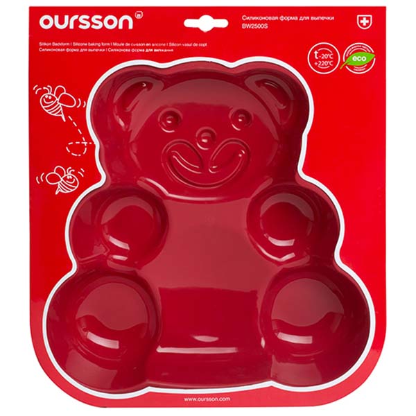Форма для выпекания (силикон) Oursson BW2500S/RR (Красный)