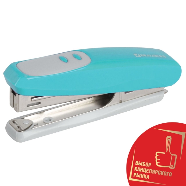 Степлер Brauberg Germanium №10 с антистеплером 226565