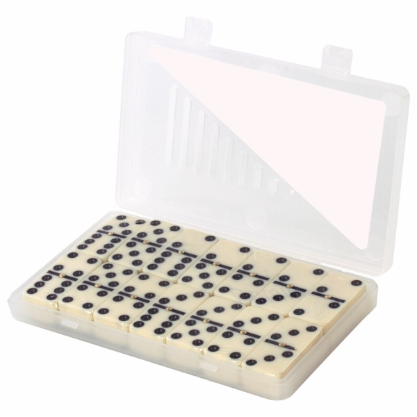 Настольная игра Золотая сказка 662296 Домино, пластиковый кейс, 17x10см