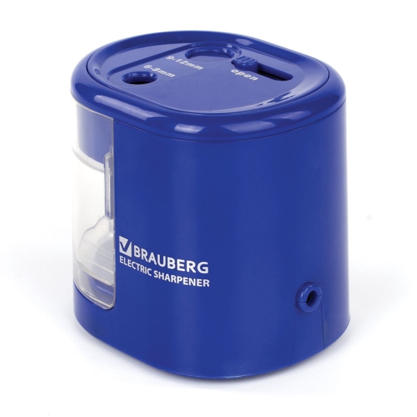 Точилка для карандашей Brauberg 228423 Standard, 6-8/9-12мм, питание от батареек
