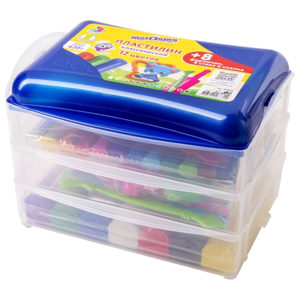 Пластилин Юнландия 12 цветов (105866)