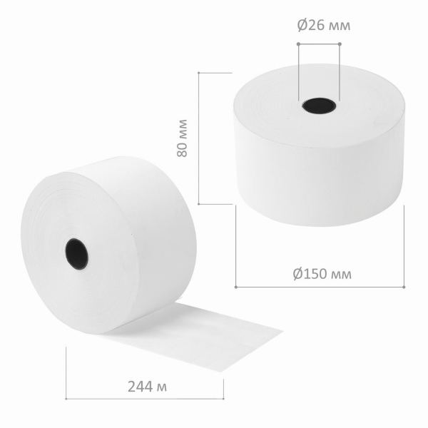 Чековая лента Brauberg 80мм (110560)