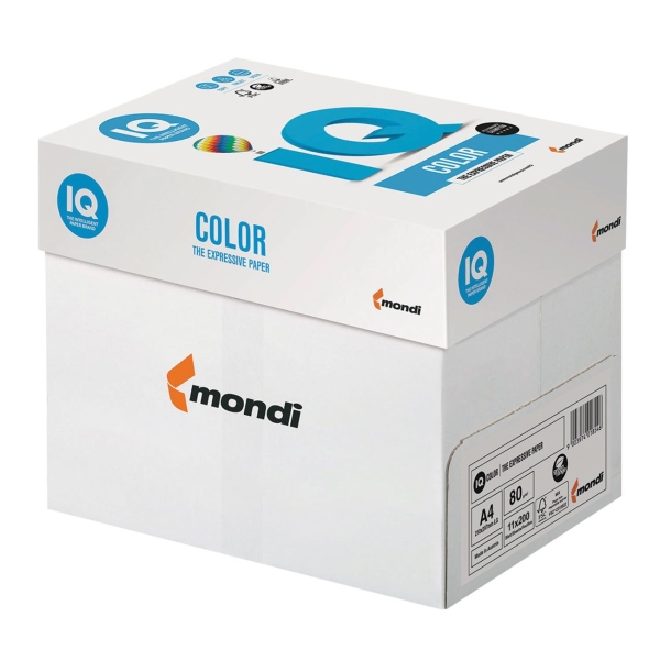 Бумага IQ color А4, 80 г/м, 200л, микс неон (110690)