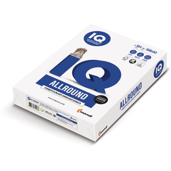 Бумага IQ Allround А4, 80г/м, 500л (110700)
