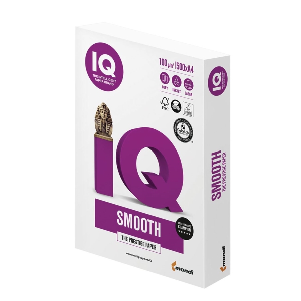 Бумага IQ Smooth А4, 100 г/м, 500л (110740)